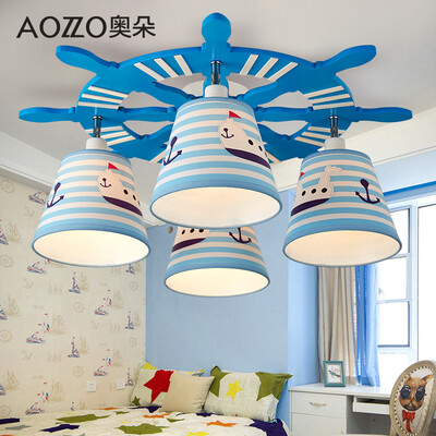 

Австрийский дуэт мебель (AOZZO) детская комната потолок мультфильм One Piece мультфильм мальчиков и девочек Средиземноморская спальни светильники 60см диаметр с момента покупки лампы CL80072 E14