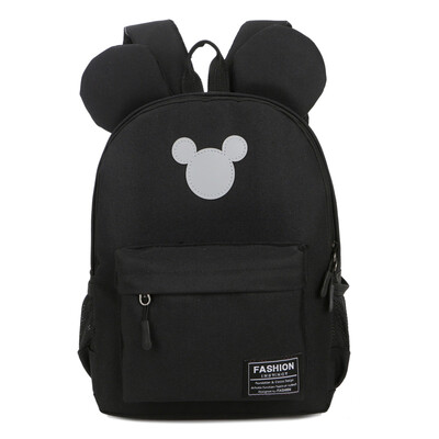 

YEMIGE Cute childrens portable school girl baby boys simple canvas backpack