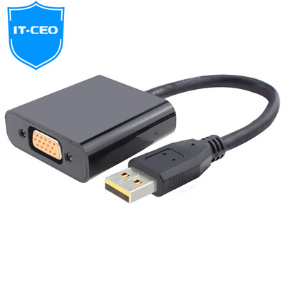

IT-CEO USB для VGA женский конвертер USB3.0 внешний дискретный графический ноутбук затем проектор TV-монитор адаптер видео кабель Y1VGA3-A