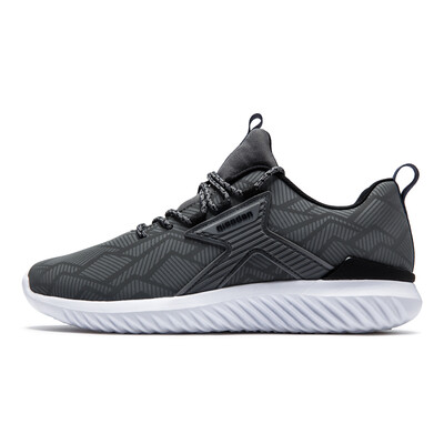 

Qiaodan mens shoes running shoes fashion breathable simple sports shoes XM4570218 black shiny red 39