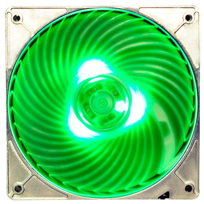 

Silver Shin SilverStone 12CM armor-piercing fan LED green light AP121-GL straight air duct heat dissipation