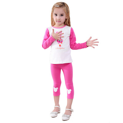 

Ou Mai Beibei girl leggings summer thin section Mickey elastic seven leggings M0068 rose 100 yards