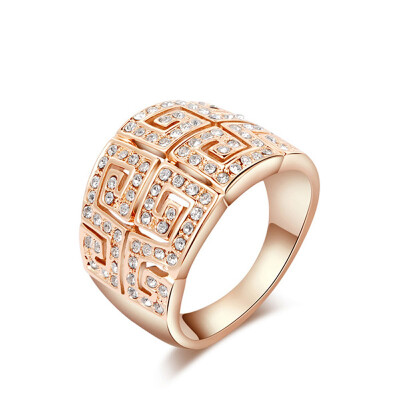 

Yoursfs@ Openwork Finger Rings Great Wall Maze Patterns Fashion Jewelry For Women Party Rings