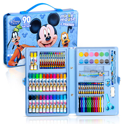 

Disney 12 + 24 color watercolor crayon stationery set / 90 gift set / blue DM6902-5