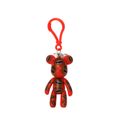 

Violent bear (POPOBE) 3-inch bear bear deduction creative cartoon characters pendant bag ornaments key pendant key chain small doll optimistic