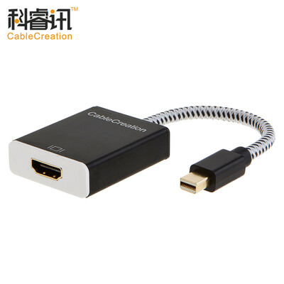 

CABLE CREATION Mini DP to HDMI Converter Aluminum DisplayPort to HDMI Adapter Apple MacBook Lightning USB TV CD0270