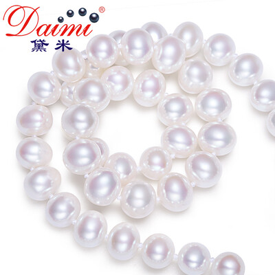 

Demi jewelry 8-9mm selected near-round light freshwater pearl necklace send mother elders beautiful white 8-9mm45cm