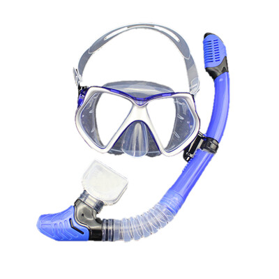 

Империя Волк (EMPIPEWOLF) YY042 Взрослая детская маска Set Complete Dry Snorkel Mask Blue