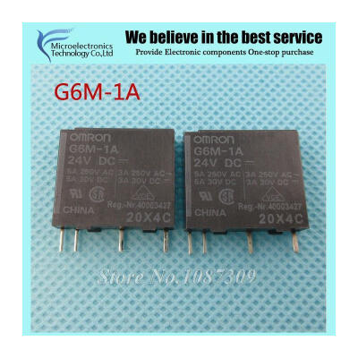 

10pcs free shipping G6M-1A 24V G6M-1A-24VDC G6M-1A 24VDC Relays Power PCB Relay SP-NO Sil 24VDC new original