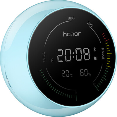 

Glory Sounding Elf High Sensitive Air Monitoring PM25 Real-time Monitoring Air Radar Intelligent Management Bluetooth Connection Alarm Clock Home Wild Temperature Humidity Sensor Ai100 Glacier Blue