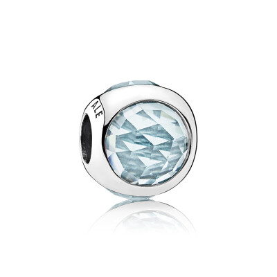 

PANDORA Pandora Sea Blue Sparkling Water Drop 925 Silver String 792095NAB