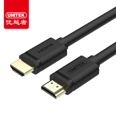 

Улучшенный человек (UNITEK) HDMI высокой четкость кабель 1 метр версия 2.0 интерфейсный кабель компьютера, подключенный к телевидению высокой четкости линии отображения 3D данных видео, подключенной к коробке черной линия Y-C136M