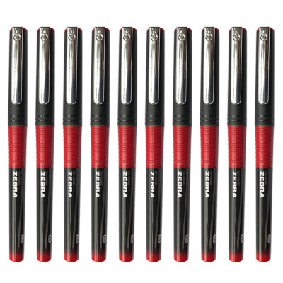 

Zebra brand ZEBRA C-JB1-CN silver snake straight-type signature pen pen 05mm red 10 loaded