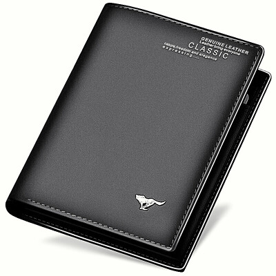 

Seven wolves SEPTWOLVES wallet mens short fashion top layer cow leather two fold vertical section ticket multi-function driving document clip card package 3A