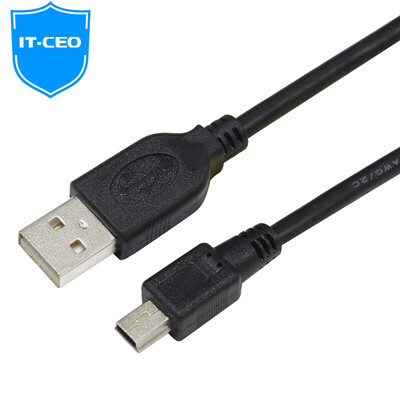 

IT-CEO mini usb data cable t-type traffic recorder mobile hard disk data cable digital camera Bluetooth speaker flat mp3 4 power cord 12 m Y1MINI-1