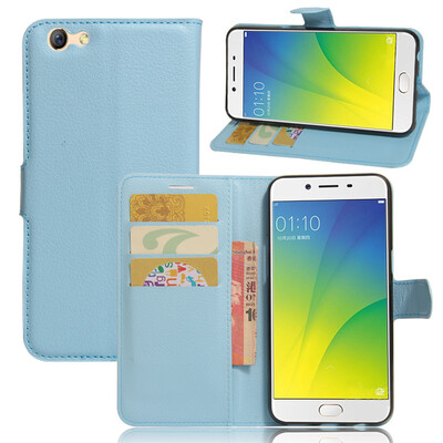 

GANGXUN OPPO F3 Case High Quality PU Leather Flip Cover Kickstand Anti-shock Wallet Case for OPPO A77