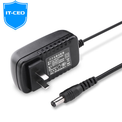 

IT-CEO W7DY-3 Extended DC Head Power Adapter / Charger for 12V HDD Enclosure / Notebook / Monitor / Camera 12V / 2V Black