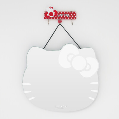 

HELLO KITTY lovely desktop mirror cat modeling