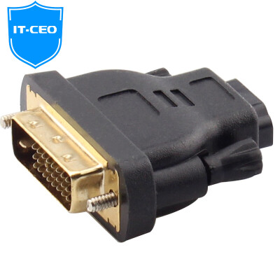 

IT-CEO Y2DVI-3 DVI 24 1 revolution HDMI female converter head adapter HDMI to DVI two-way converter DVI adapter