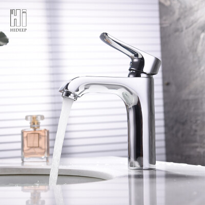 

HIDEEP Bathroom Faucet pure brass basin faucet hot and cold water faucet