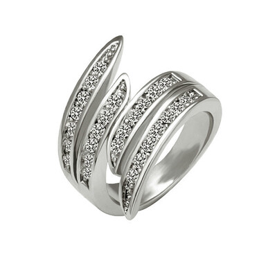 

Yoursfs Ruby-jewelry double fair love angle wings Crown Shaped Ring Use Austria Crystal anel Drop shipping