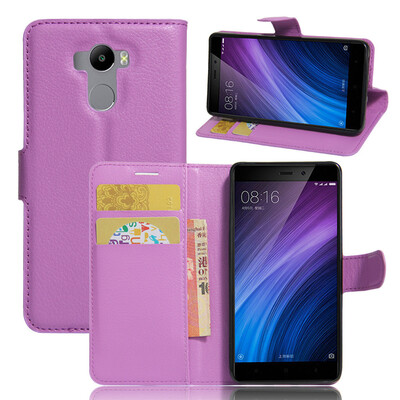 

GANGXUN Xiaomi Redmi 4 Чехол из высококачественной кожи PU с флип-обложкой Kickstand Anti-shock Кошелек для Xiaomi Redmi 4 Standar