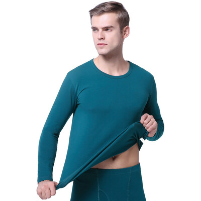 

GANGSHA thermal underwear set thin section round neck Slim bottoming warm suit