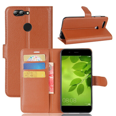 

GANGXUN Huawei Nova 2 Case High Quality PU Leather Flip Cover Kickstand Anti-shock Wallet Case for Huawei Nova 2