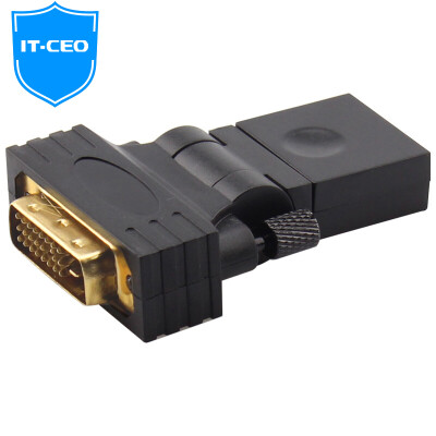 

IT-CEO V7DV-1 DVI (24 + 5) female to HDMI male adapter HDMI to DVI two-way conversion head DVI adapter