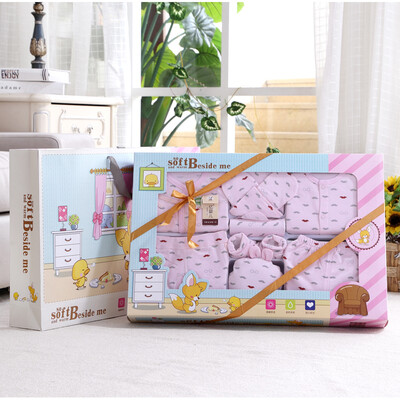 

Baby baby gift box carding beard 10 sets of baby clothes newborn gift box full moon suit 1651 pink