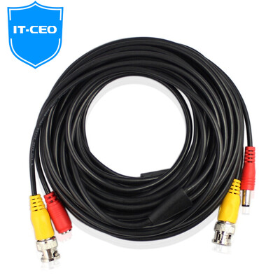 

IT-CEO Y1JK-15 monitoring line 15 meters long product line power video line monitoring dedicated integrated product line DC plus BNC head signal combo line black