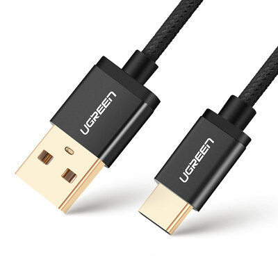 

Green Alliance Type-C data line Andrews mobile phone charging cable fast charge USB adapter charger power cord support Huawei P9 glory millet 5 music as 15 meters 40990 deep black