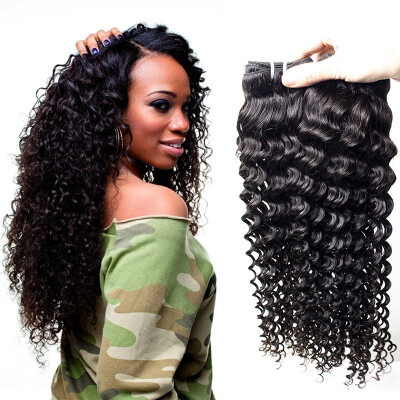 

Indian Deep Wave Hair Extension 3 Bundles 7A Unprocessed Virgin Hair Bundle Deals Virgin Indian Deep Curly Hair Weave Bundles