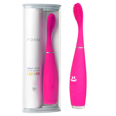 

Firear FOREO YISA ISSA mini MINI smart electric silicone toothbrush rechargeable waterproof sonic toothbrush vibration toothbrush strawberry red