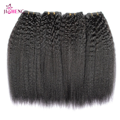 

8A Indian Virgin Human Hair Wave Yaki Wave Hair Weaving 1 to 3 Bundles Natural Black Yaki Wave Remy Hair Extensions