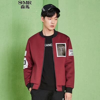 

Semir Jacket Male 2017 Fall New Baseball Men's Korean Jacket Collar Jacket 12316081328 Ben White M