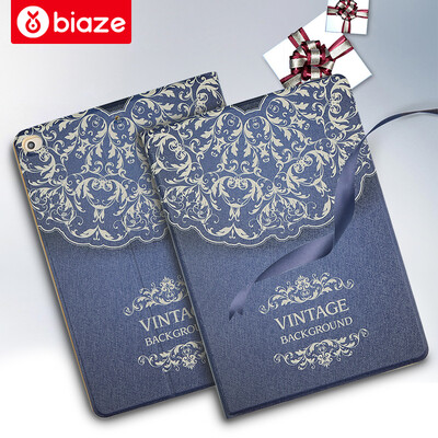 

BIAZE Apple Ipad AIR2 / 2017 модели / AIR1 новый IPad случай / кобура умный заторможенность iPad5 / 6/7 серии защитной оболочки мультфильм окрашены в европейском стиле цветок винограда