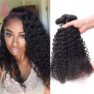 

8A Jerry Curly Malaysian Virgin Hair 3 Bundles Kinky Curly Hair Thick Hair Extension Extremely Cheap Nice Pattern