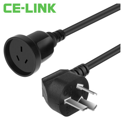 

CE-LINK 3 Prong 10A/16A Male to 10A Female Power Extension Cord with Full Copper Wire