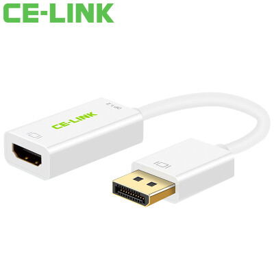 

CE-LINK DP to HDMI Converter 1.2 версия активного порта Displayport to HDMI адаптер молнии Macbook HD-проектор белого цвета 1611