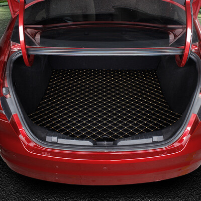 

Huashi Honda CRV trunk mat 17 new crv full surrounded by car leather trunk mat crv special tail box mat crv modified interior accessories 2 piece set business black