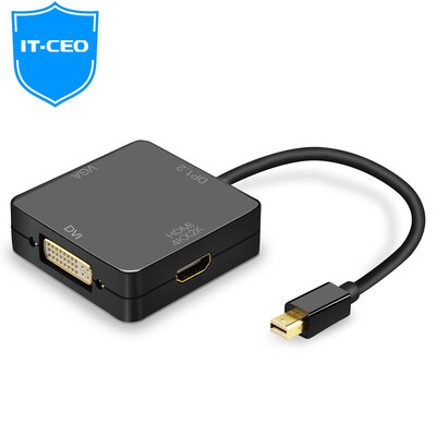 

IT-CEO V08DMV DP to VGA Cable / Adapter DisplayPort Converter / Adapter Connection Display Projector Black