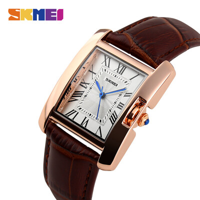 

SKMEI Women Quartz Watches Luxury Fashion Casual Watch Leather Strap RoseGold Lady Dress Montre Girls Relogio Feminino 1085
