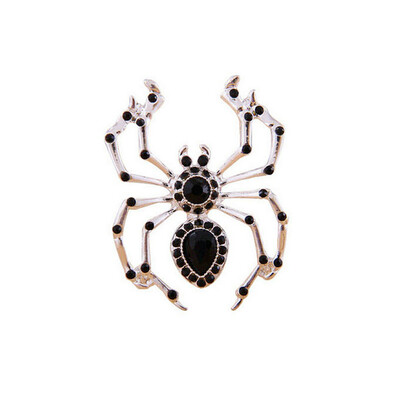

Yoursfs handmade Black Spider vintage brooch rhinestone brooches for women diy Fashion Jewelry breastpin brooch pins