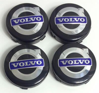 

4Pcs x 64 мм центр VOLVO СПЛАВА колеса КОНЦЕНТРАТОРА ШАПКИ черный синий C70 S60 V60 V70 S80 XC90