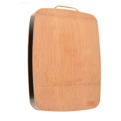 

Jia Chi whole bamboo cutting board 4 cm thick chop plate stainless steel edge cutting board JC-ZH434 40 30 4cm