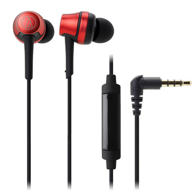 

Technica (Audio-Technica) АТН-CKR50IS провод с пшеницы наушники-вкладыши красного HIFI