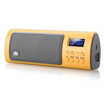 

Long Qin (ROYQUEEN) X6III full-featured card speaker radio music player music player portable mini audio recording breakpoint memory TF card / U disk vitality orange