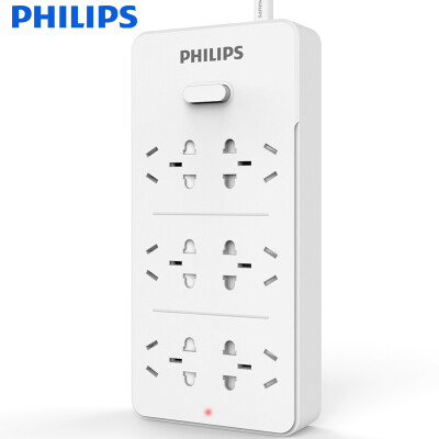 

Philips PHILIPS the new national standard six 3-meter socket child protection door master switch plug inserted line board wiring board drag board SPS3631D 93