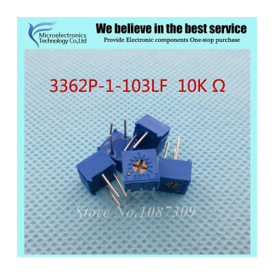 

10Pcs/Lot 3362P-1-103LF 3362P 103 10K ohm Trimpot Trimmer Potentiometer Variable resistor new original